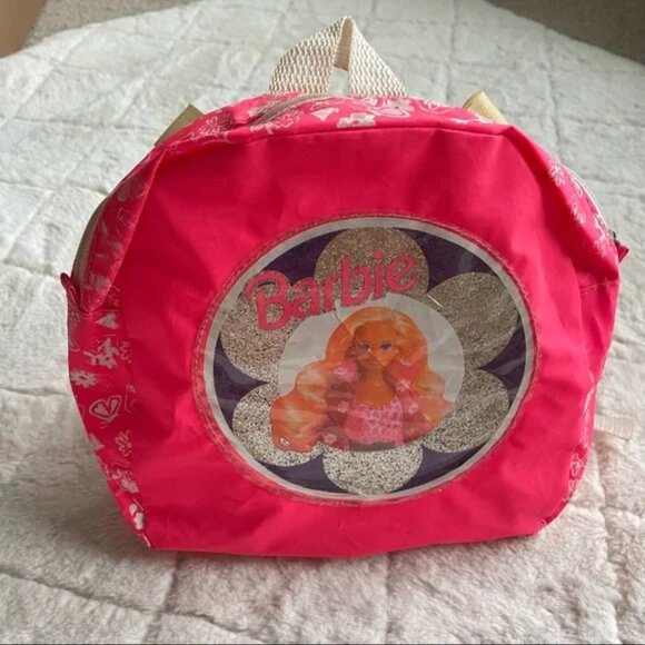 Barbie | Vintage Retro Pink Mini Backpack - Picture 1 of 14